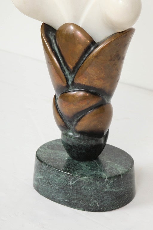 Marble and Bronze Sculpture In Excellent Condition For Sale In New York, NY