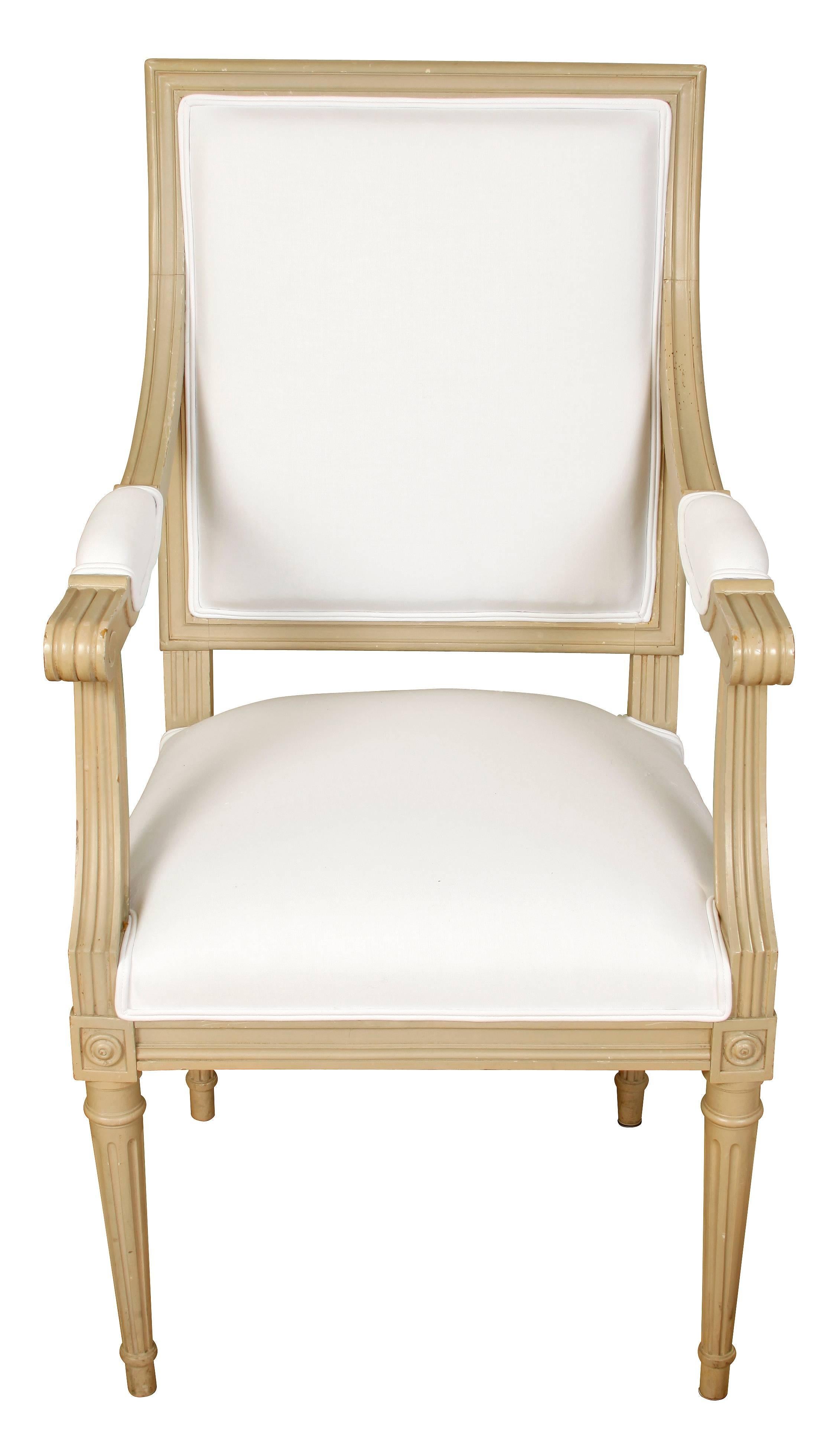 Set of Ten Louis XVI Style Dining Chairs  3