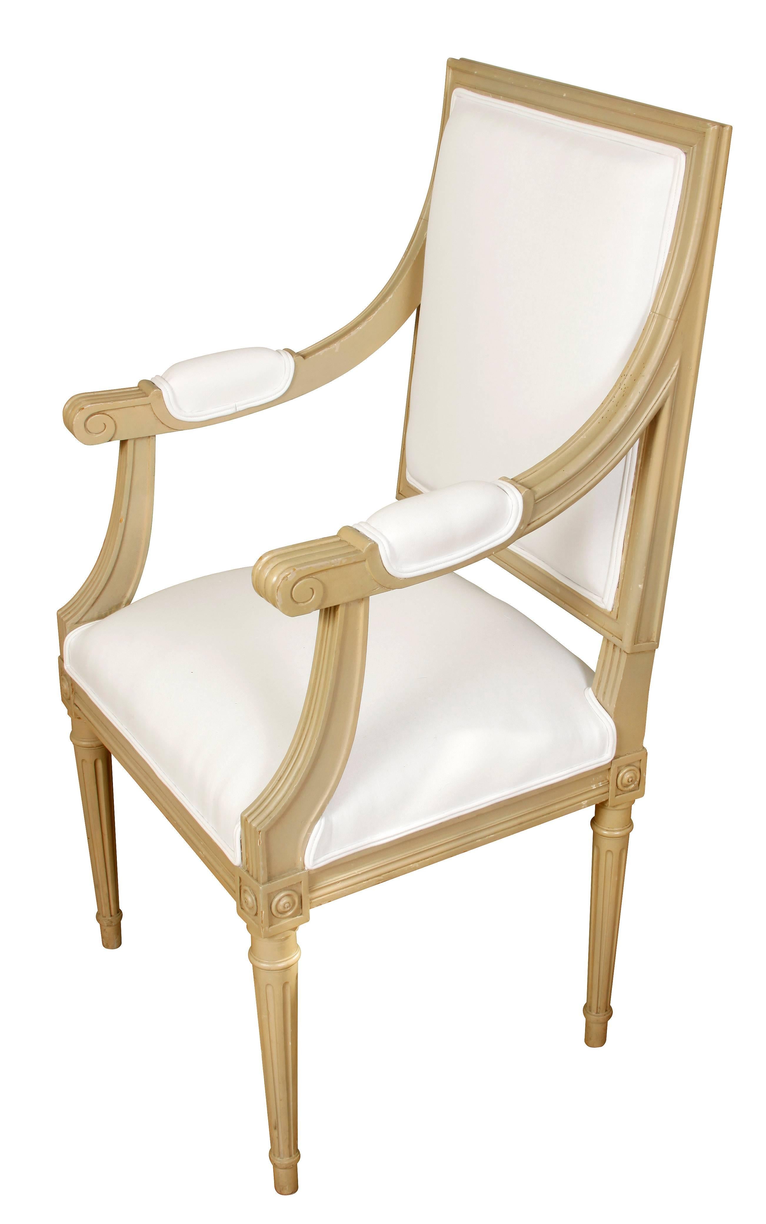 Set of Ten Louis XVI Style Dining Chairs  2