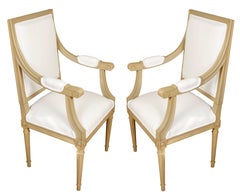 Set of Ten Louis XVI Style Dining Chairs