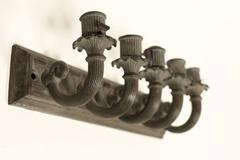 Pair of Early American Five-Light Sconces