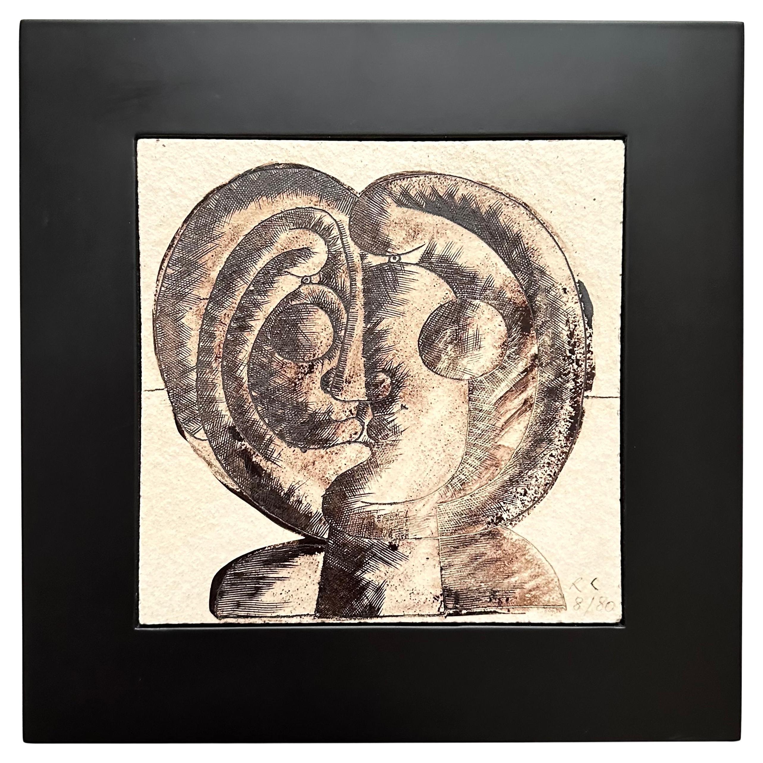 Pannello decorativo, Roger Capron, Vallauris 1980