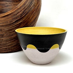 Grande vaso da fiori in ceramica smaltata di André Baud, stile Mid-Century Modern, Francia