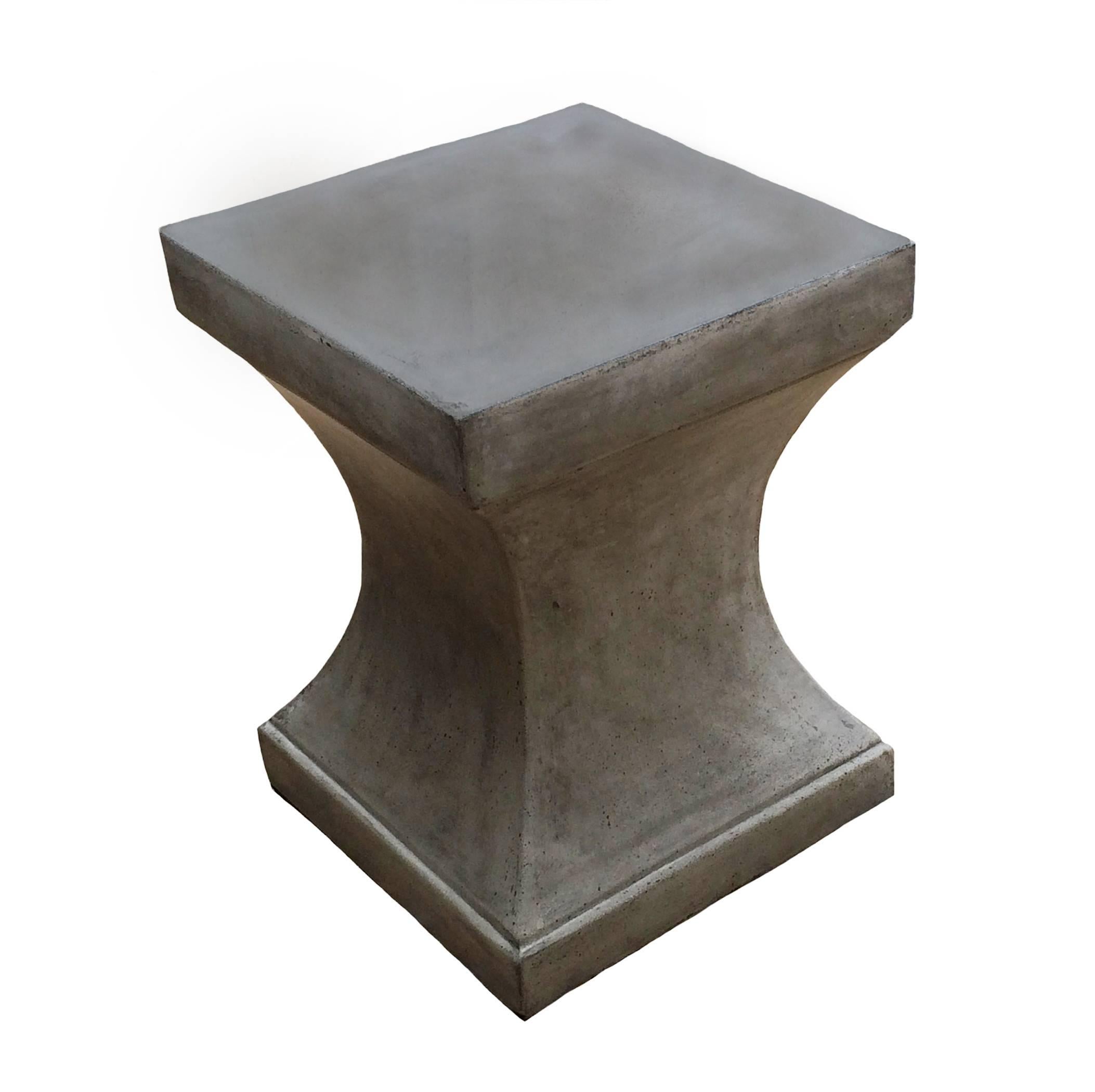 Square Tapered Stone Garden Table For Sale
