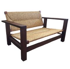 Francis Jourdain Rush Settee