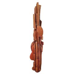 TOTEM Wood Sculpture by Ricardo Santamaria