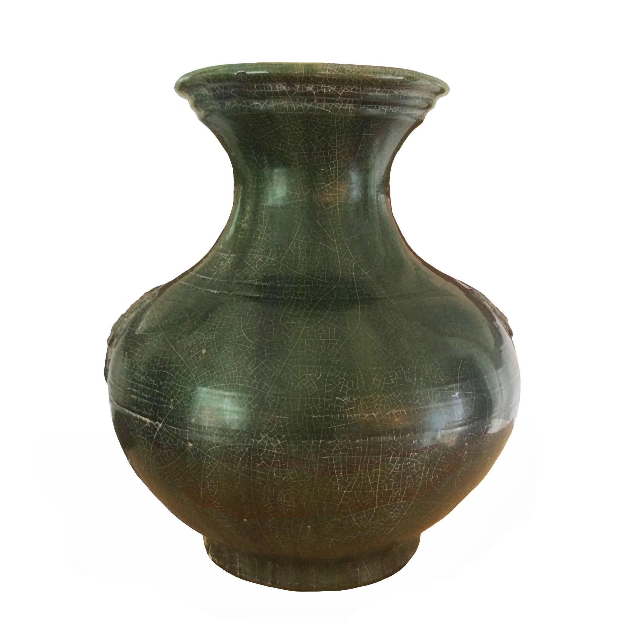 Han Style Green Pottery Vase