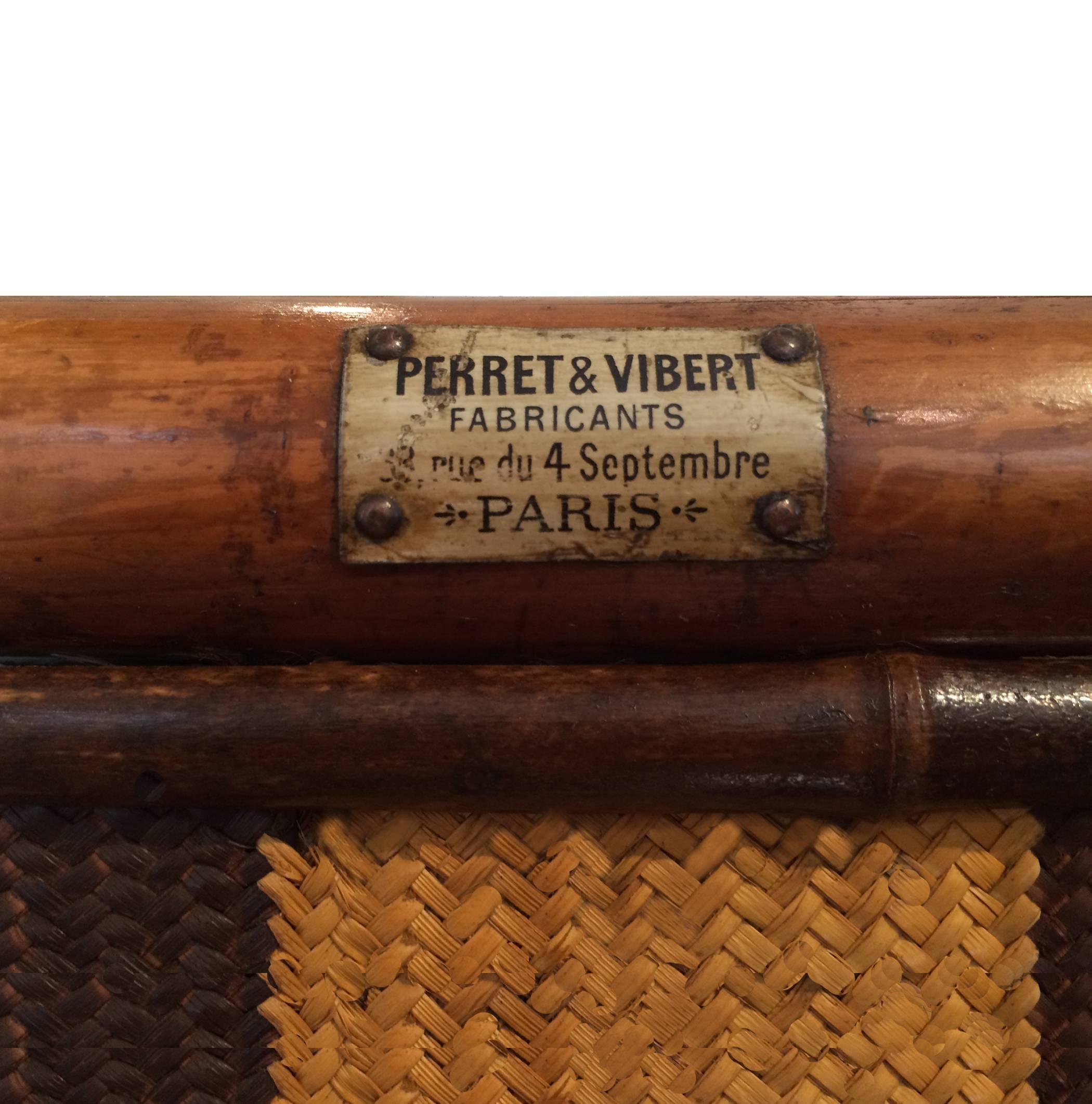 19th Century Perret et Vibert Bamboo Screen