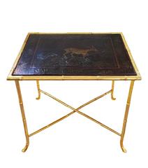 Pair of unique Chinoiserie Lacquer Tables