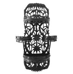 Pair of 19th Century Chinese Fretwork Wall Brackets