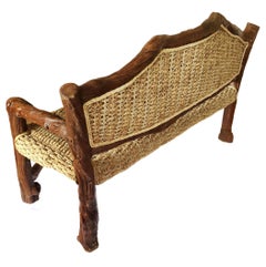 Midcentury French Tree Trunk Sofa