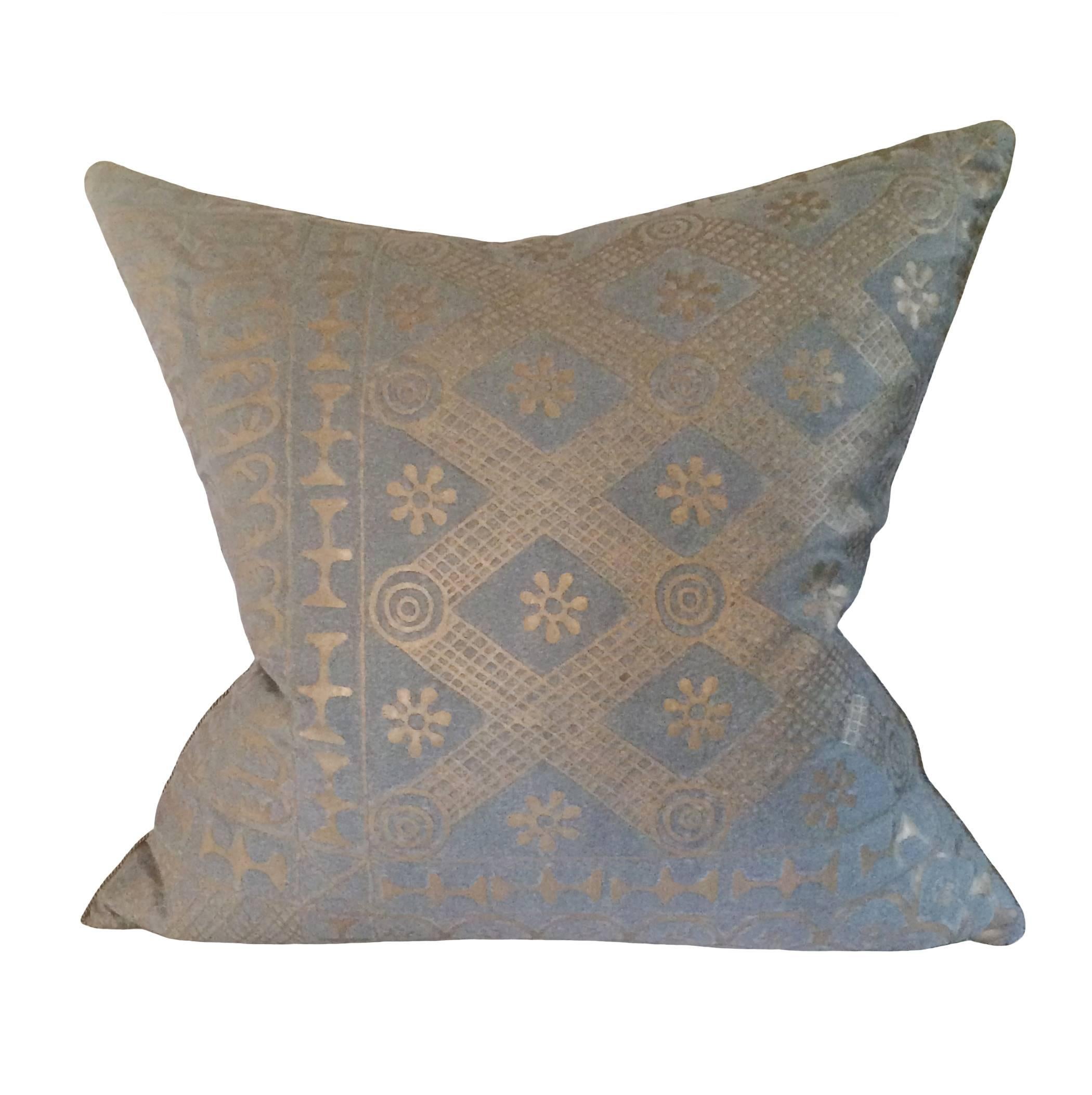 Italian Pair of Custom Ashanti Fortuny Pillows