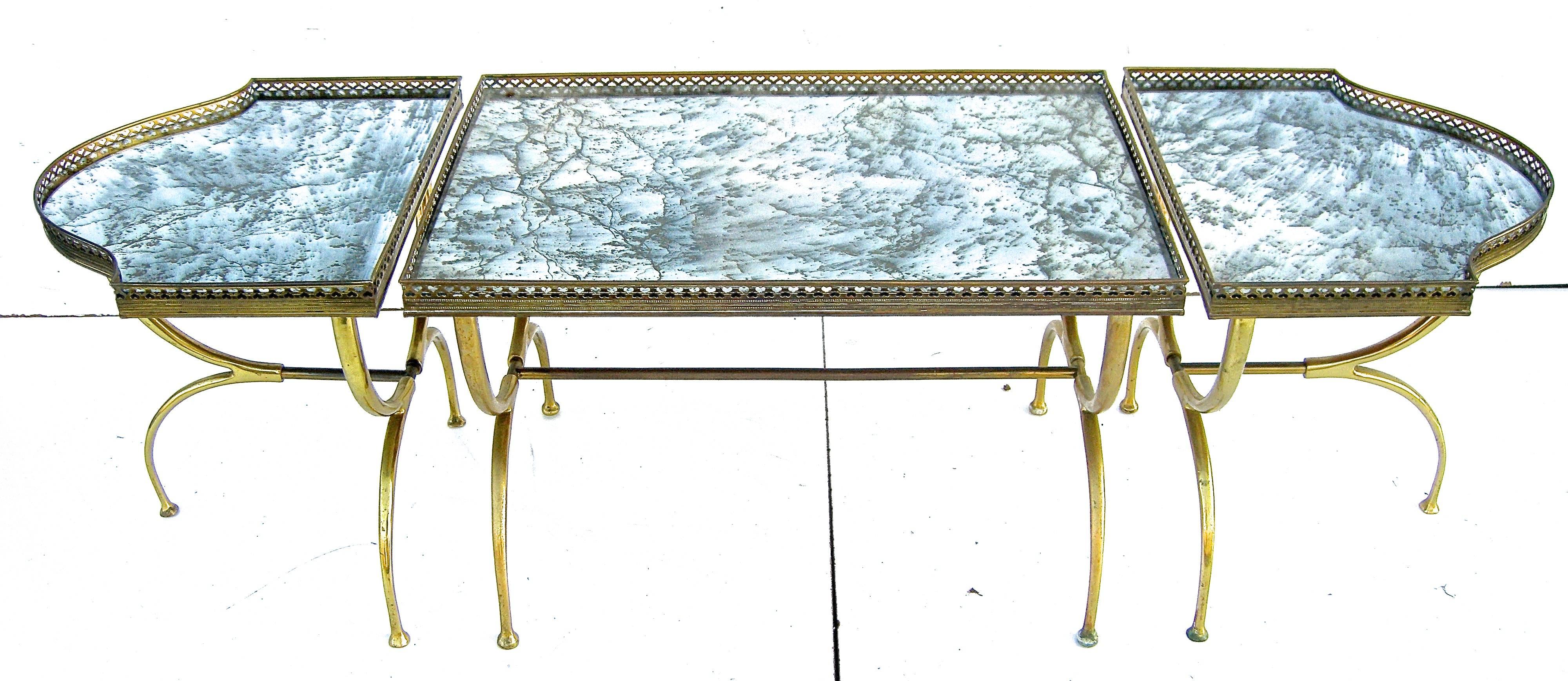 Hand-Crafted Italian Mirrored Coffee Table