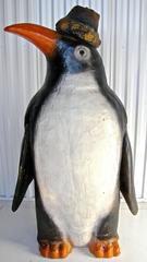 Dapper Penguin with Turban Sculpture