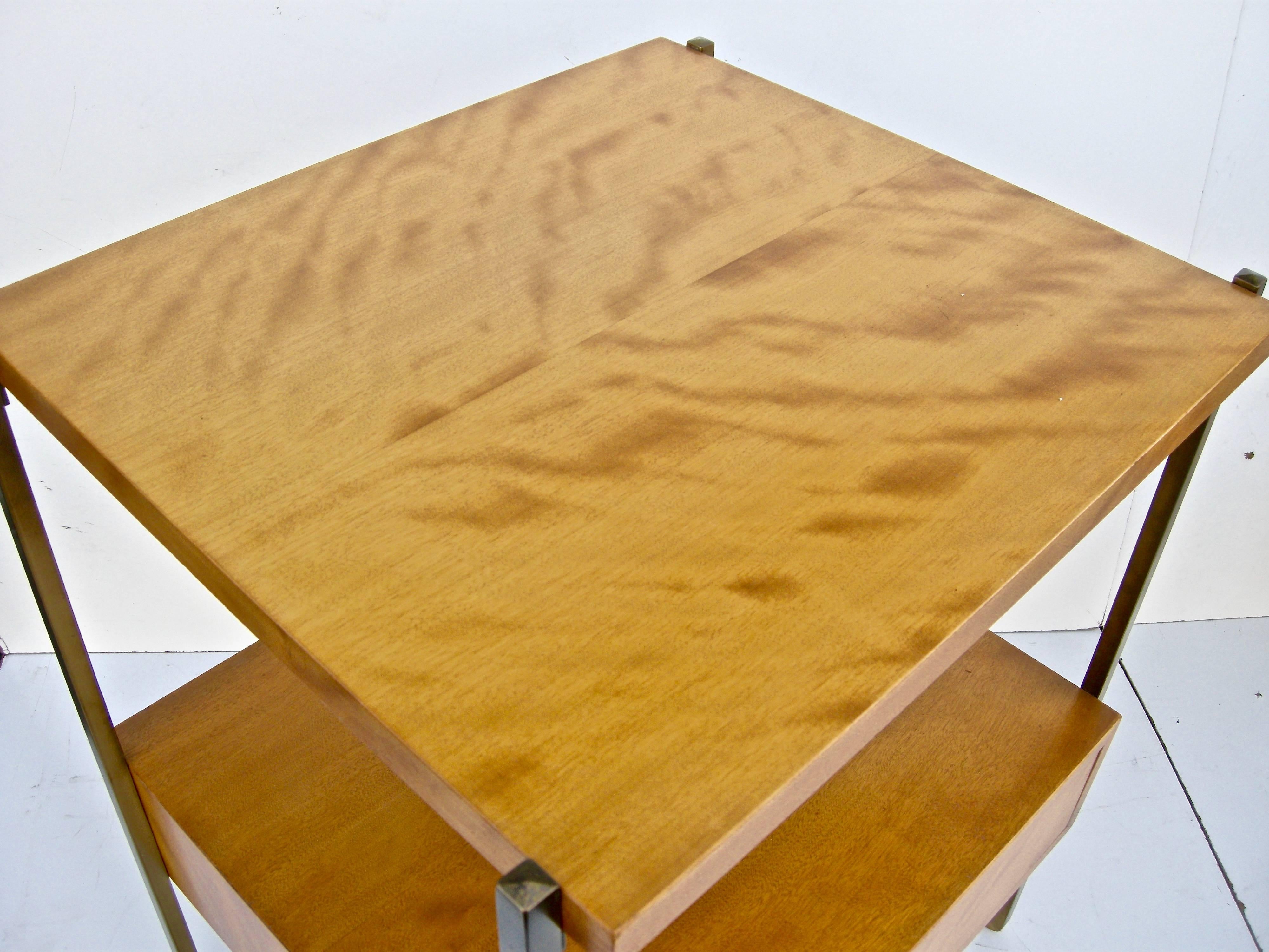 Wood Pair of Kittinger Modernist Side Tables