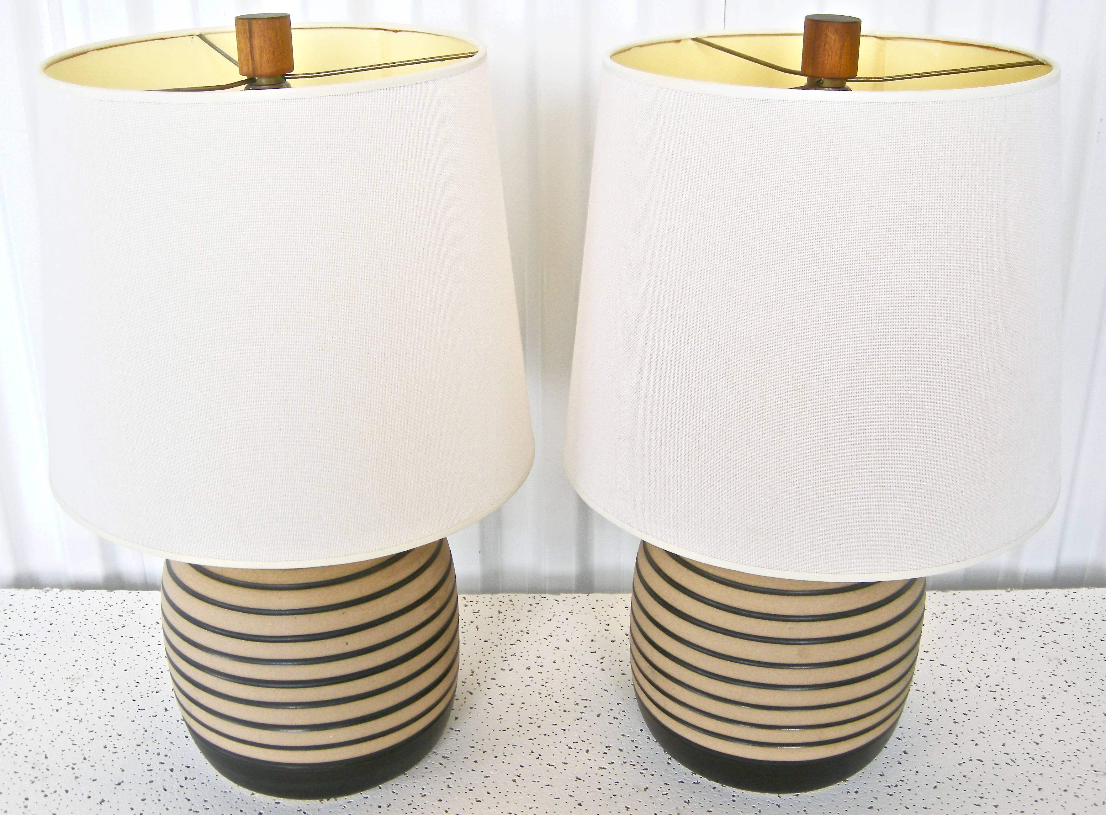 Pair of Graphic Martz Table Lights 1