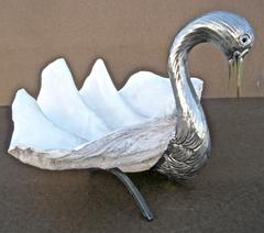 Modernistic Clam Shell Swan