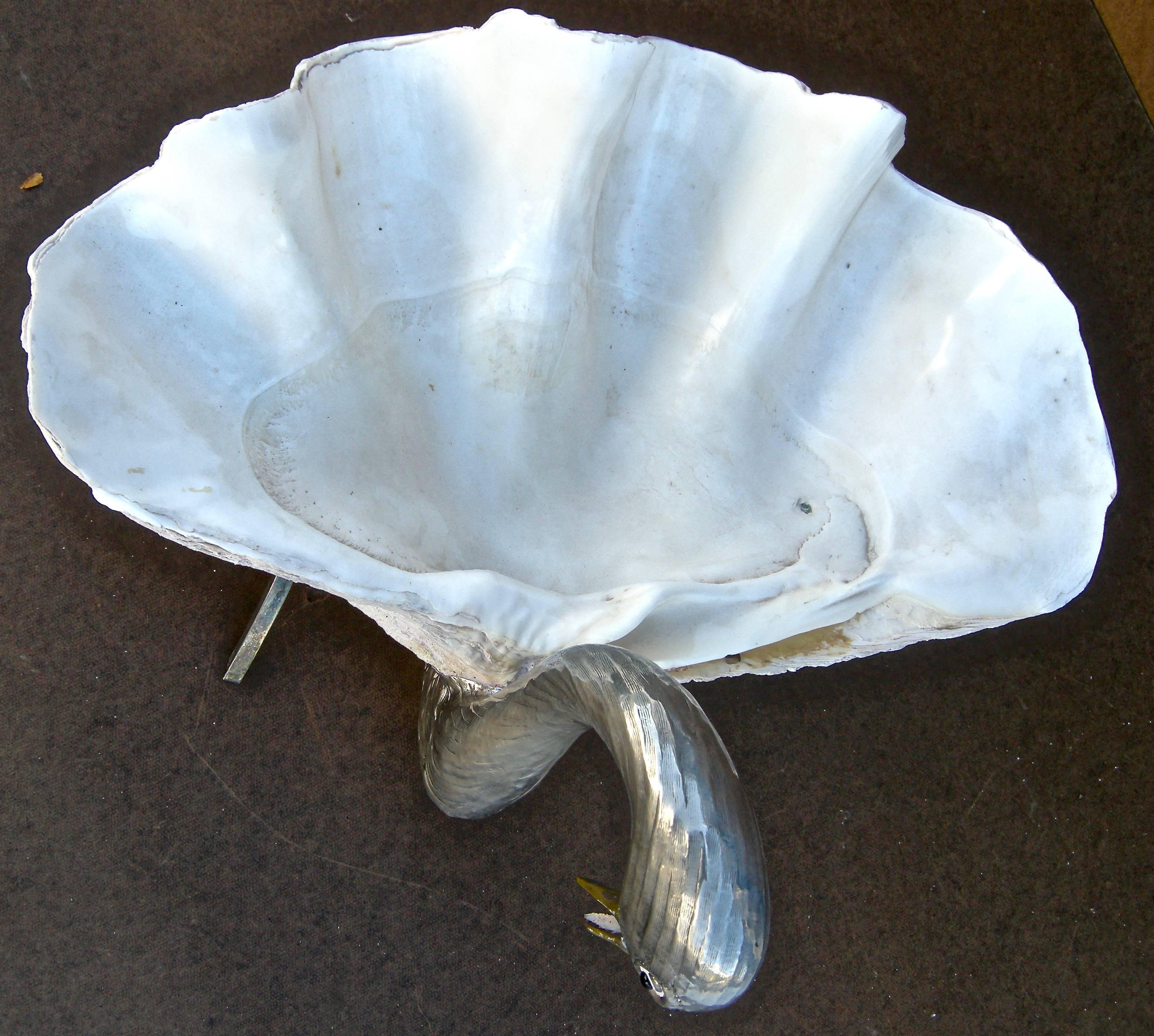 Modernistic Clam Shell Swan For Sale 1