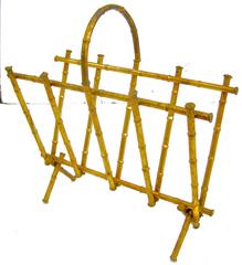 Gilt Bamboo Periodicals Holder