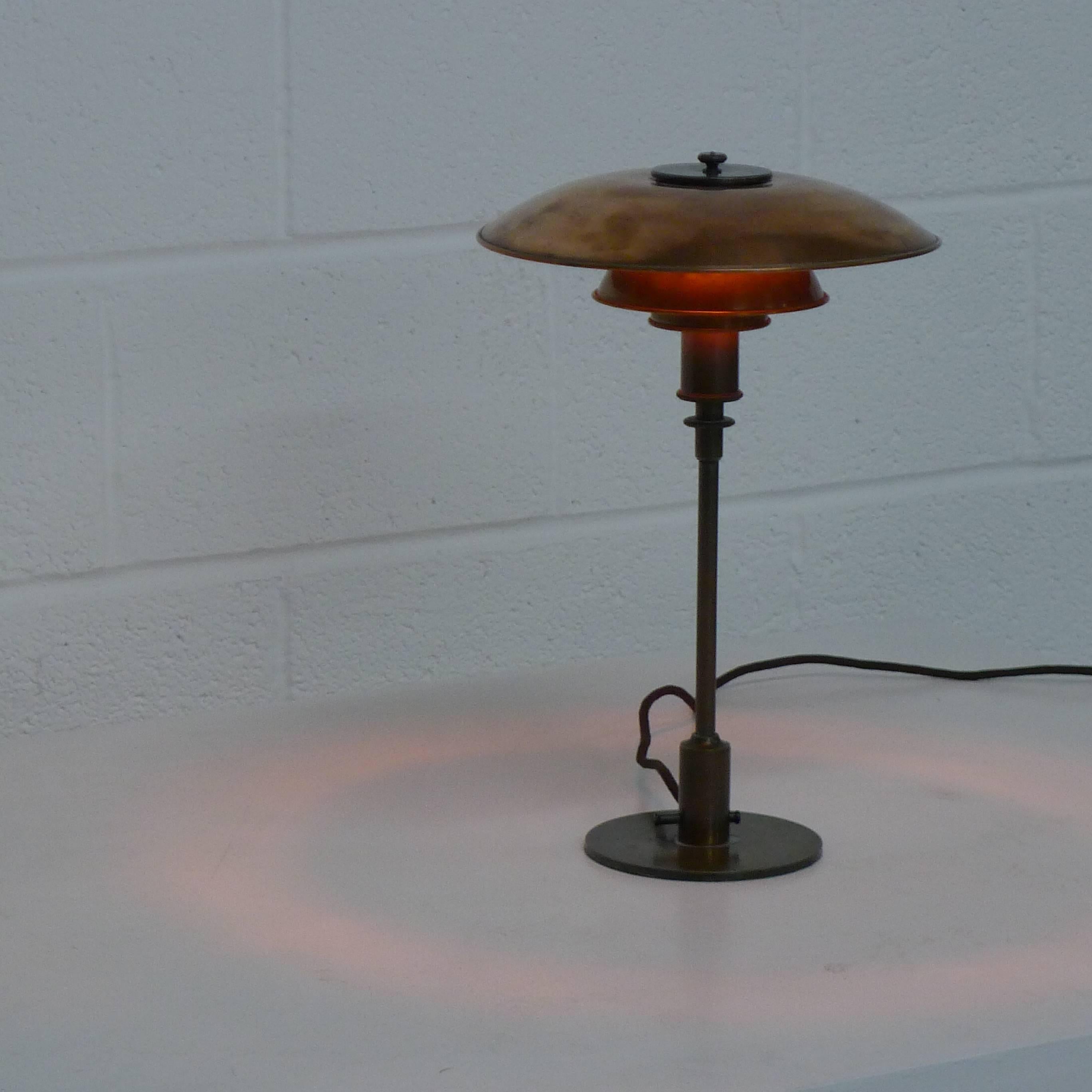 Poul Henningsen PH 3/2 Copper Table Lamp 2