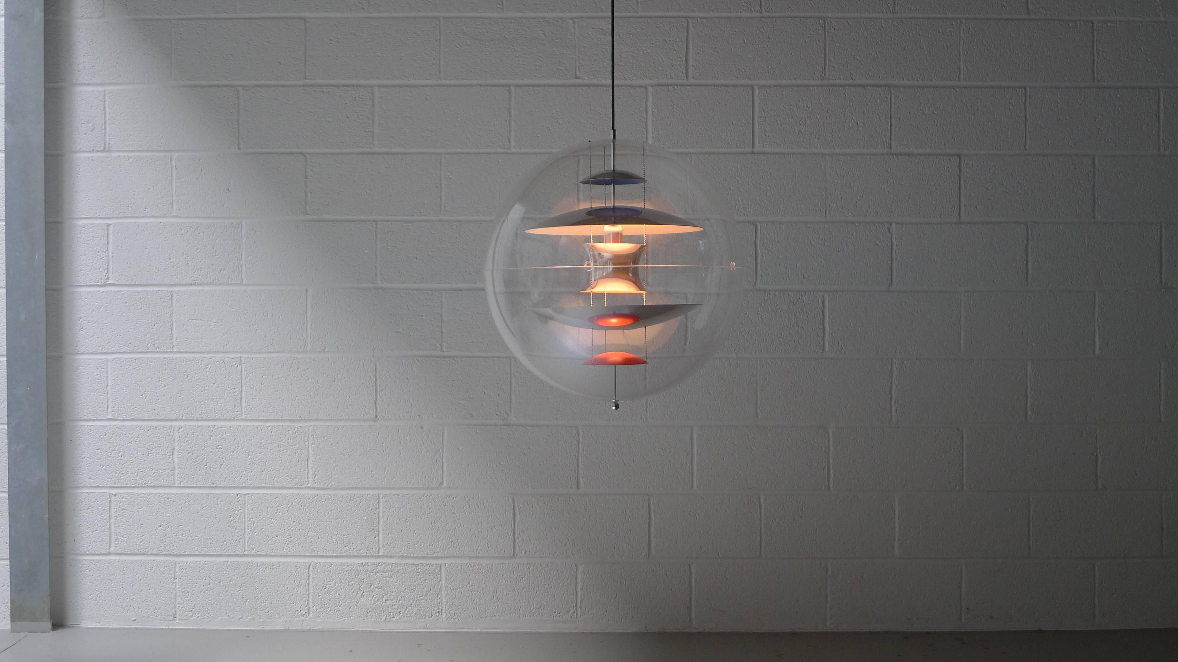 Danish Verner Panton Large VP Globe, Original Production from the 1960s