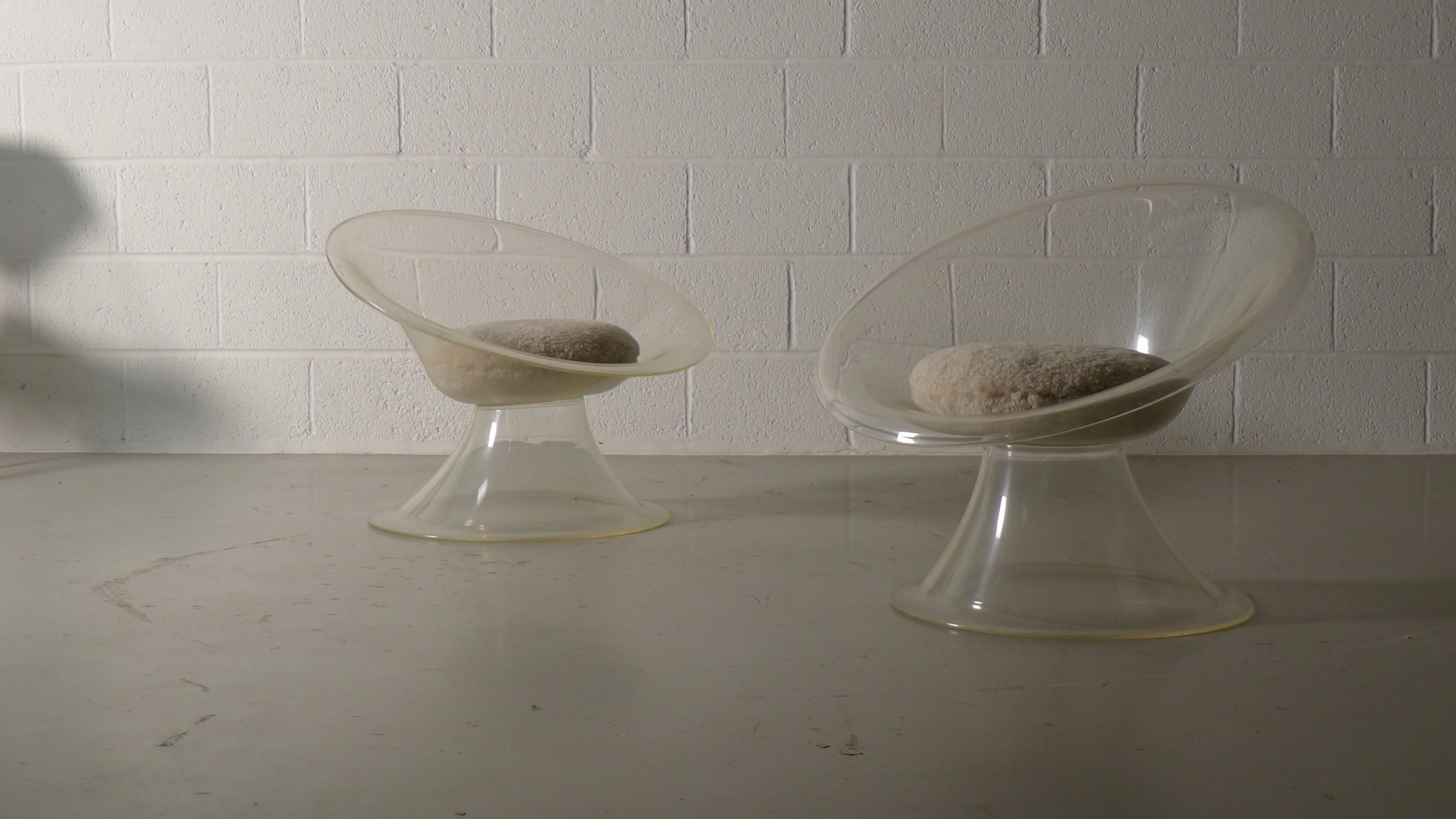 American Erwine & Estelle Laverne Pair of Buttercup Chairs from the Invisible Series