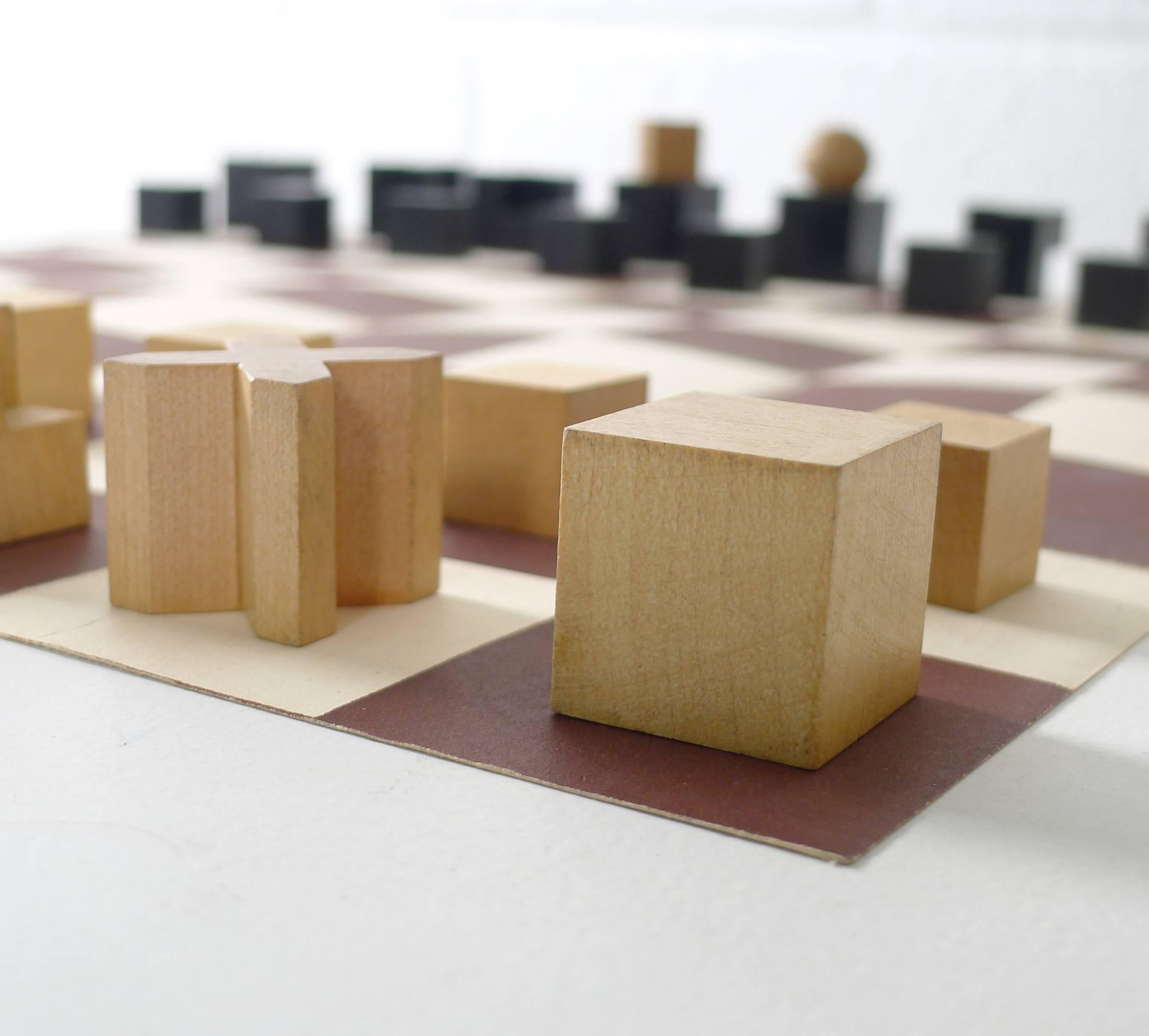 German Josef Hartwig Bauhaus Chess Set