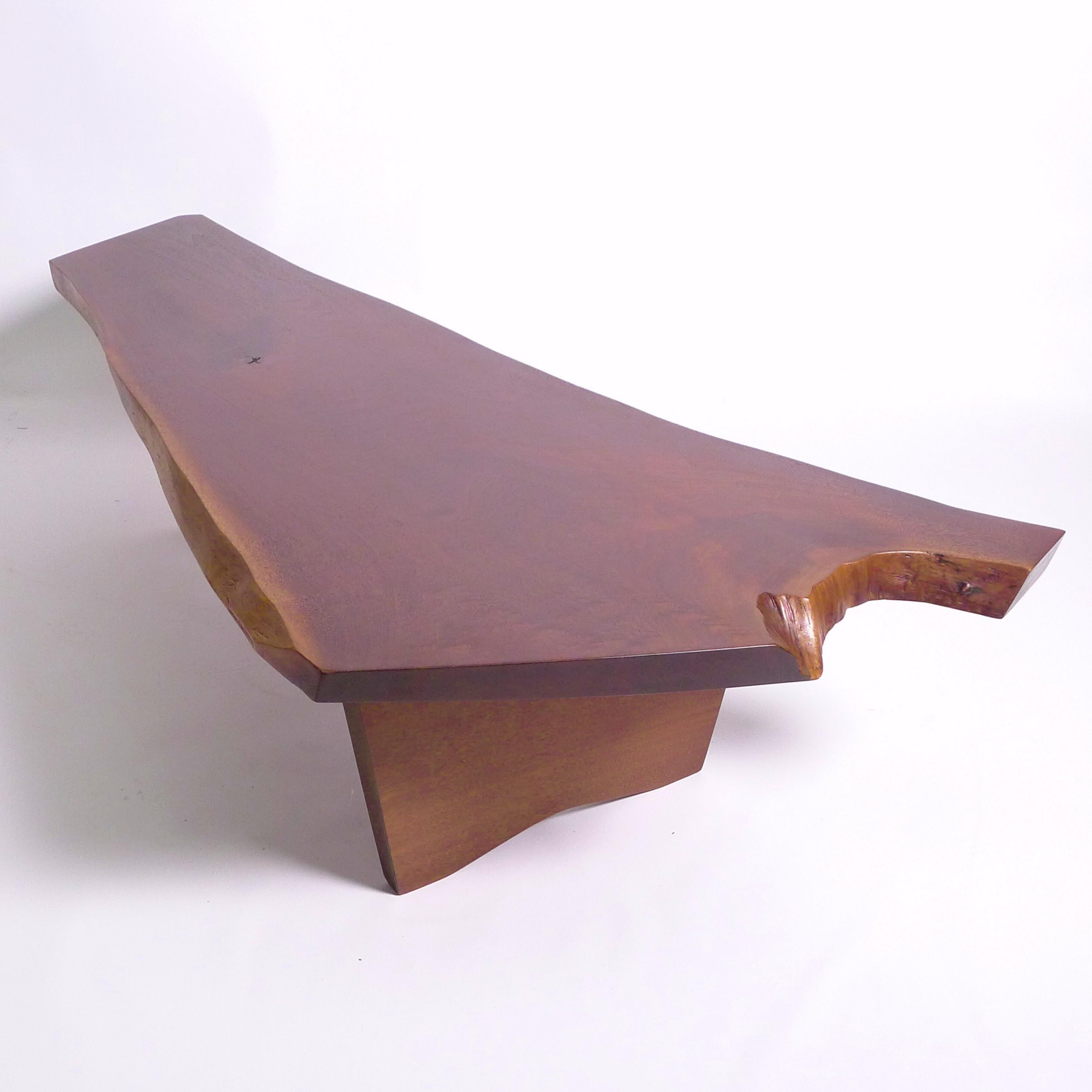 Mid-Century Modern George Nakashima, Early Conoid Coffee Table, 1962, American Black Walnut For Sale