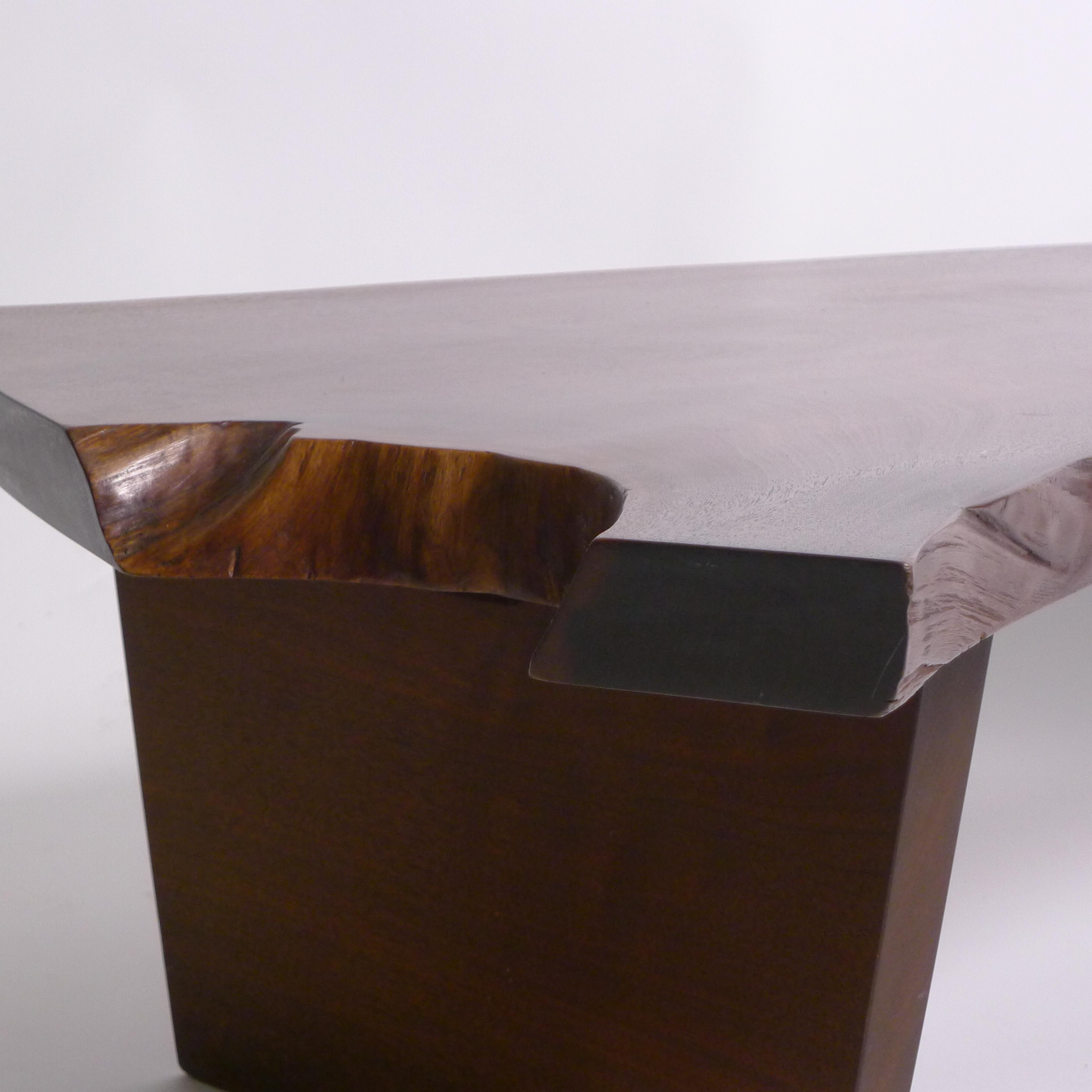 George Nakashima, Early Conoid Coffee Table, 1962, American Black Walnut For Sale 2