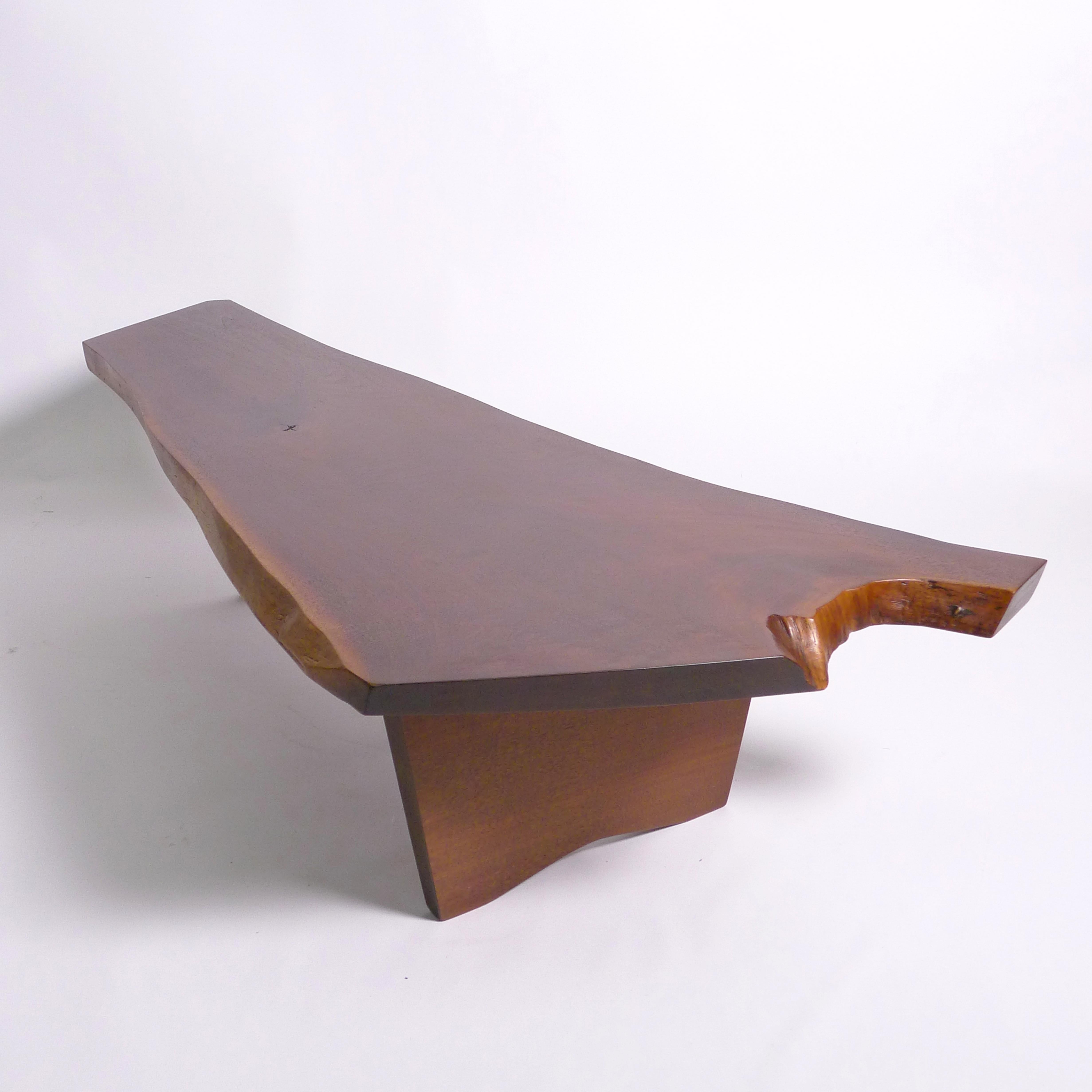 George Nakashima, Early Conoid Coffee Table, 1962, American Black Walnut For Sale 5