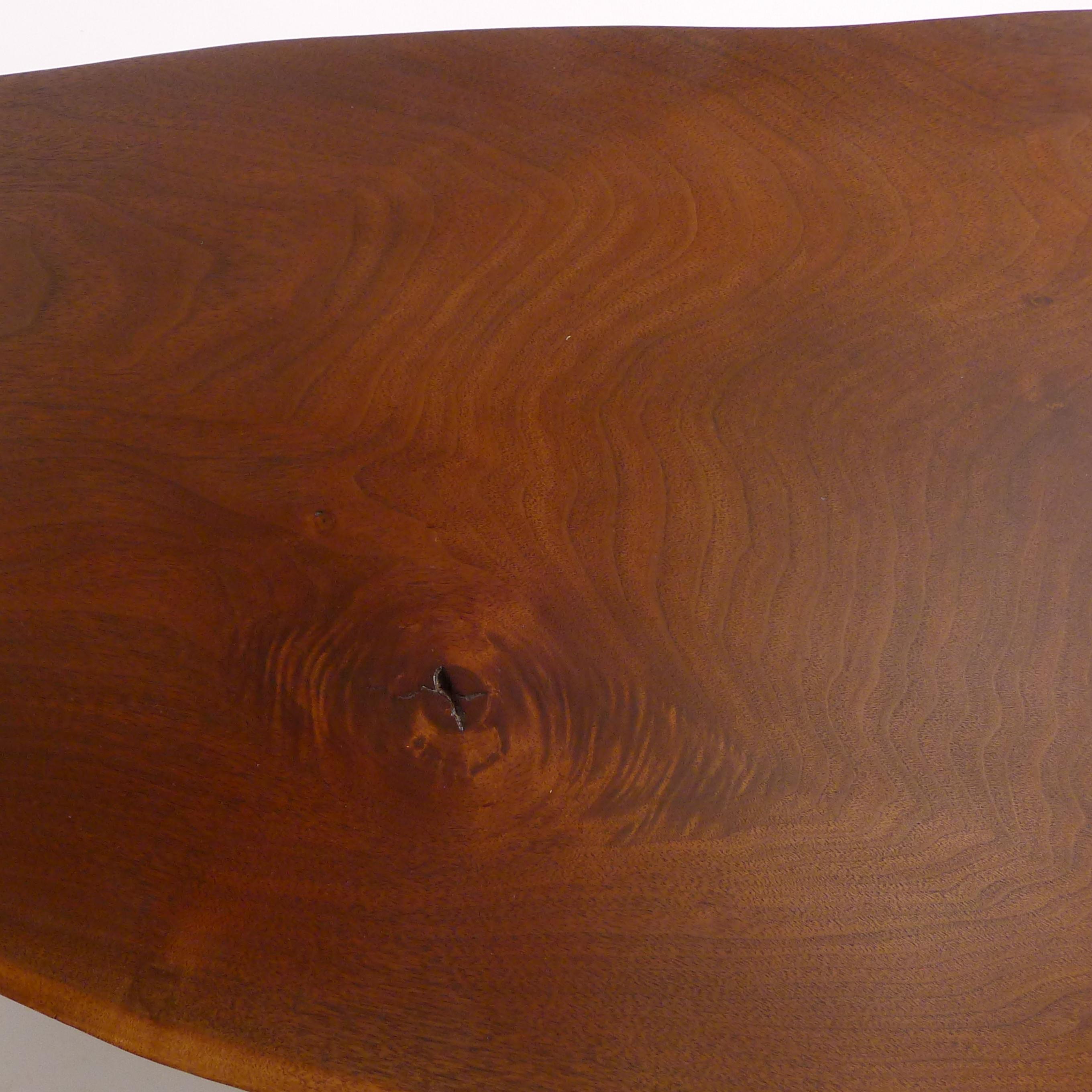 George Nakashima, Early Conoid Coffee Table, 1962, American Black Walnut For Sale 10