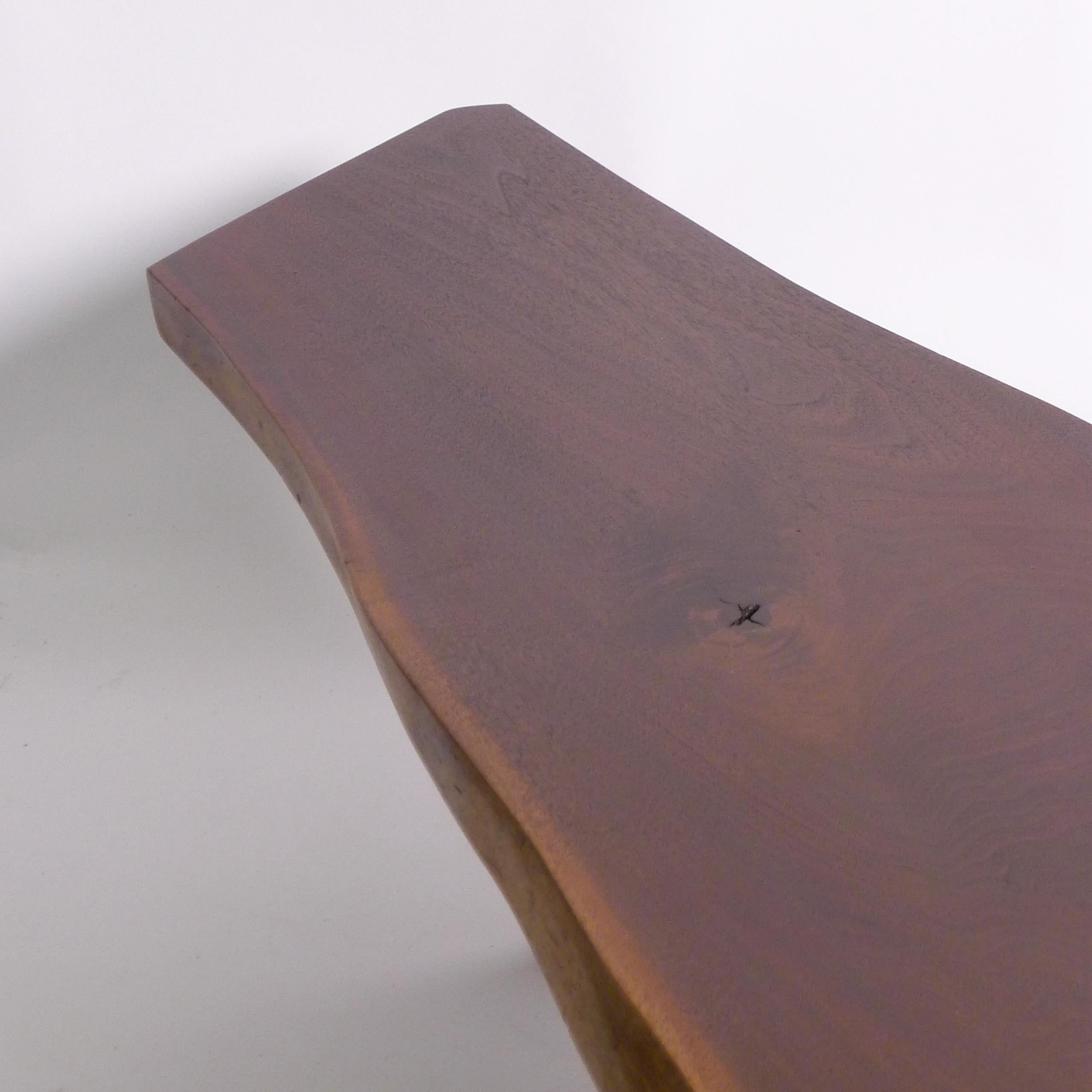 George Nakashima, Early Conoid Coffee Table, 1962, American Black Walnut For Sale 11