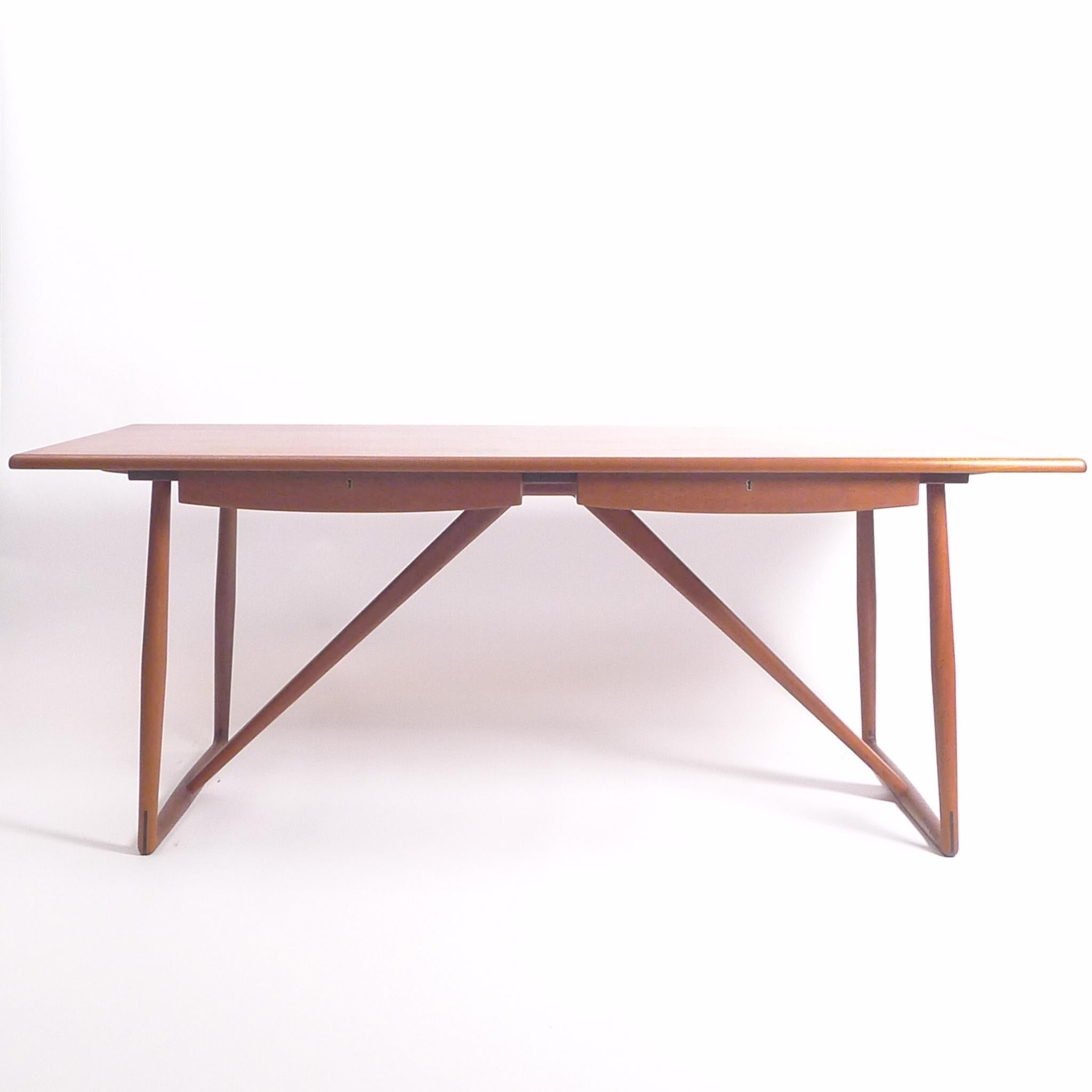 Mid-20th Century Aksel Bender Madsen & Ejner Larsen, Danish Teak Desk/Table, by Willy Beck c.1957 For Sale