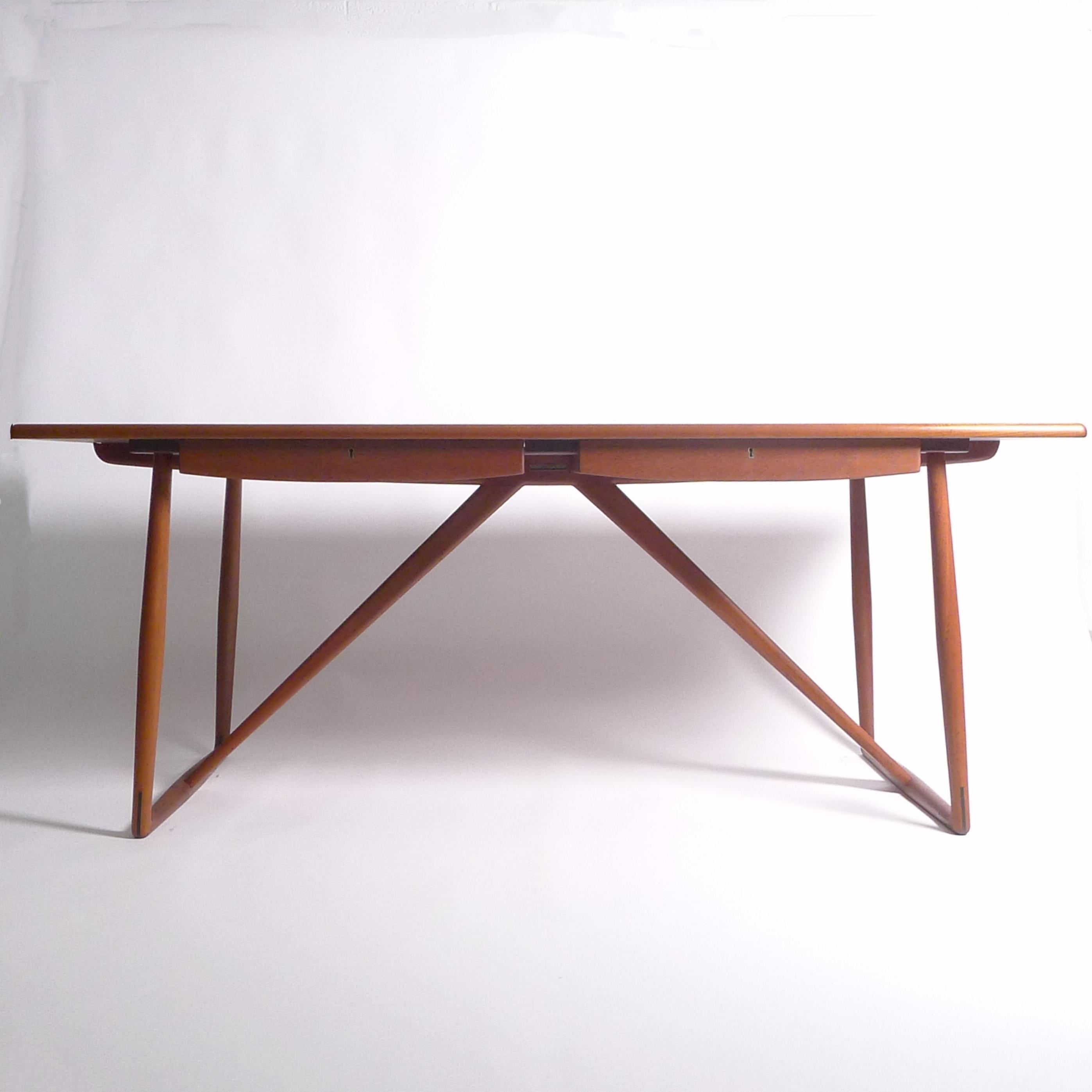 Mid-Century Modern Aksel Bender Madsen & Ejner Larsen, Danish Teak Desk/Table, by Willy Beck c.1957 For Sale