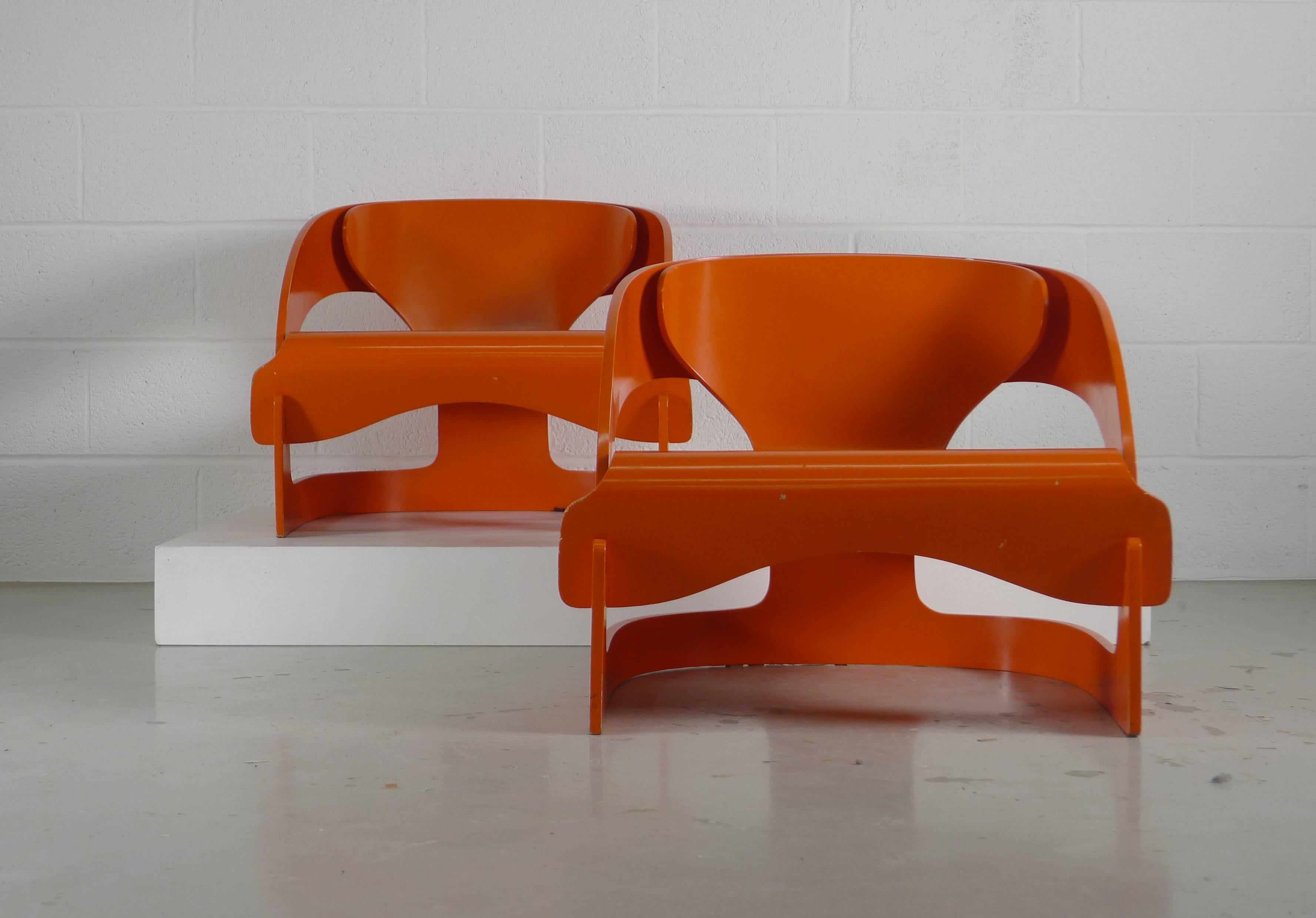 Mid-Century Modern Joe Colombo 4801 Chairs