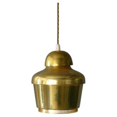 Alvar Aalto, Golden Bell pendant light, model A330, made by Valaistustyö, 1950s