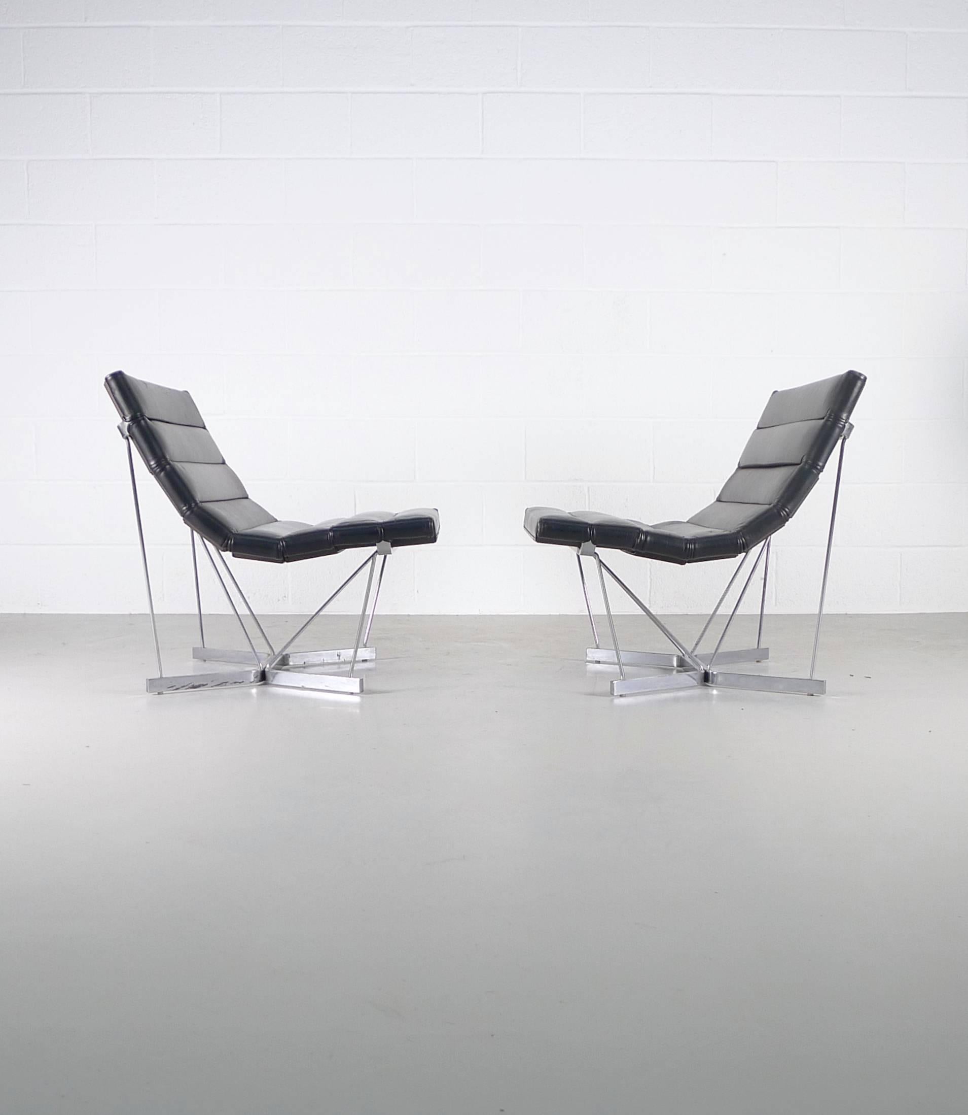 Mid-20th Century George Nelson Catenary Chairs
