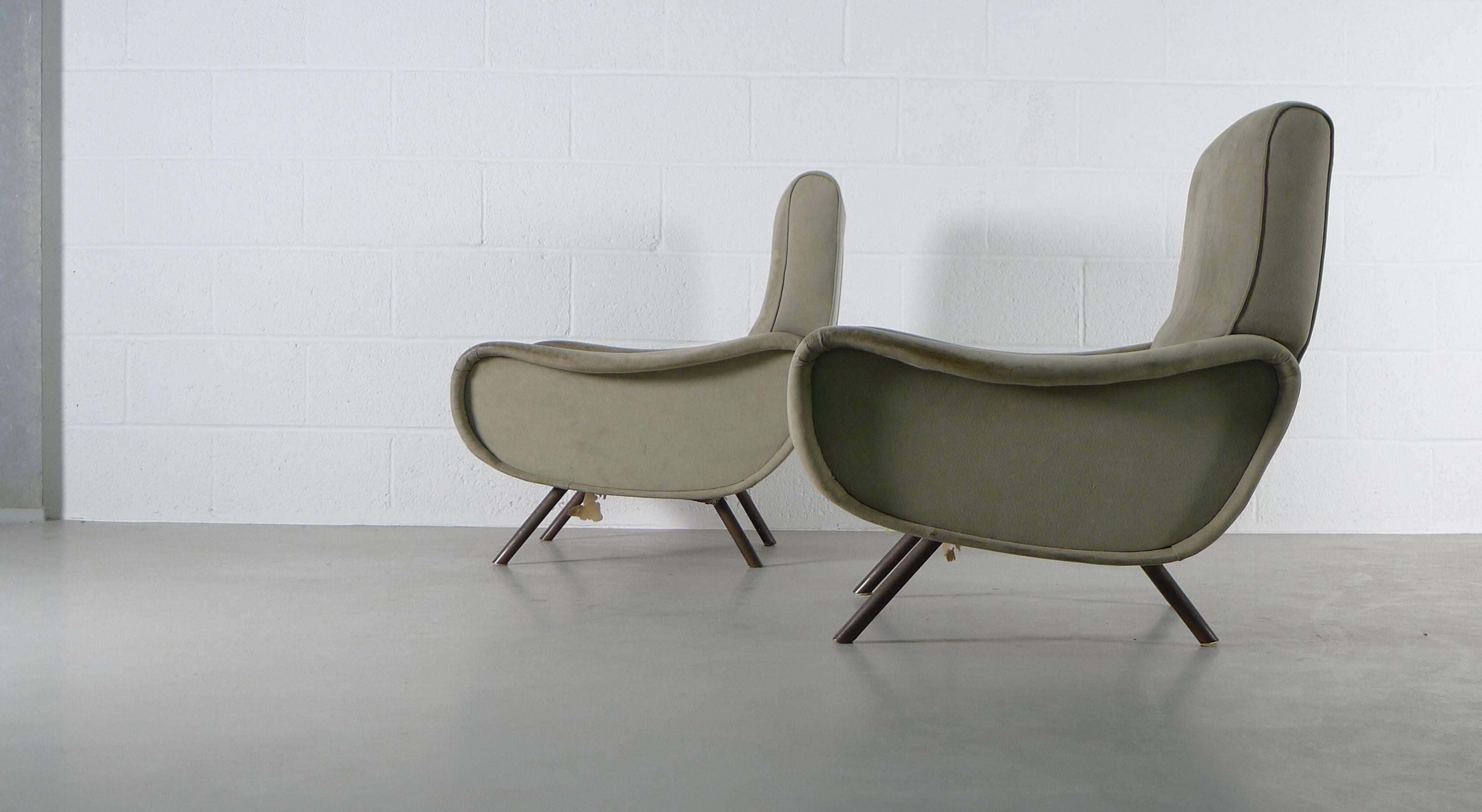Mid-Century Modern Marco Zanuso Lady Chairs