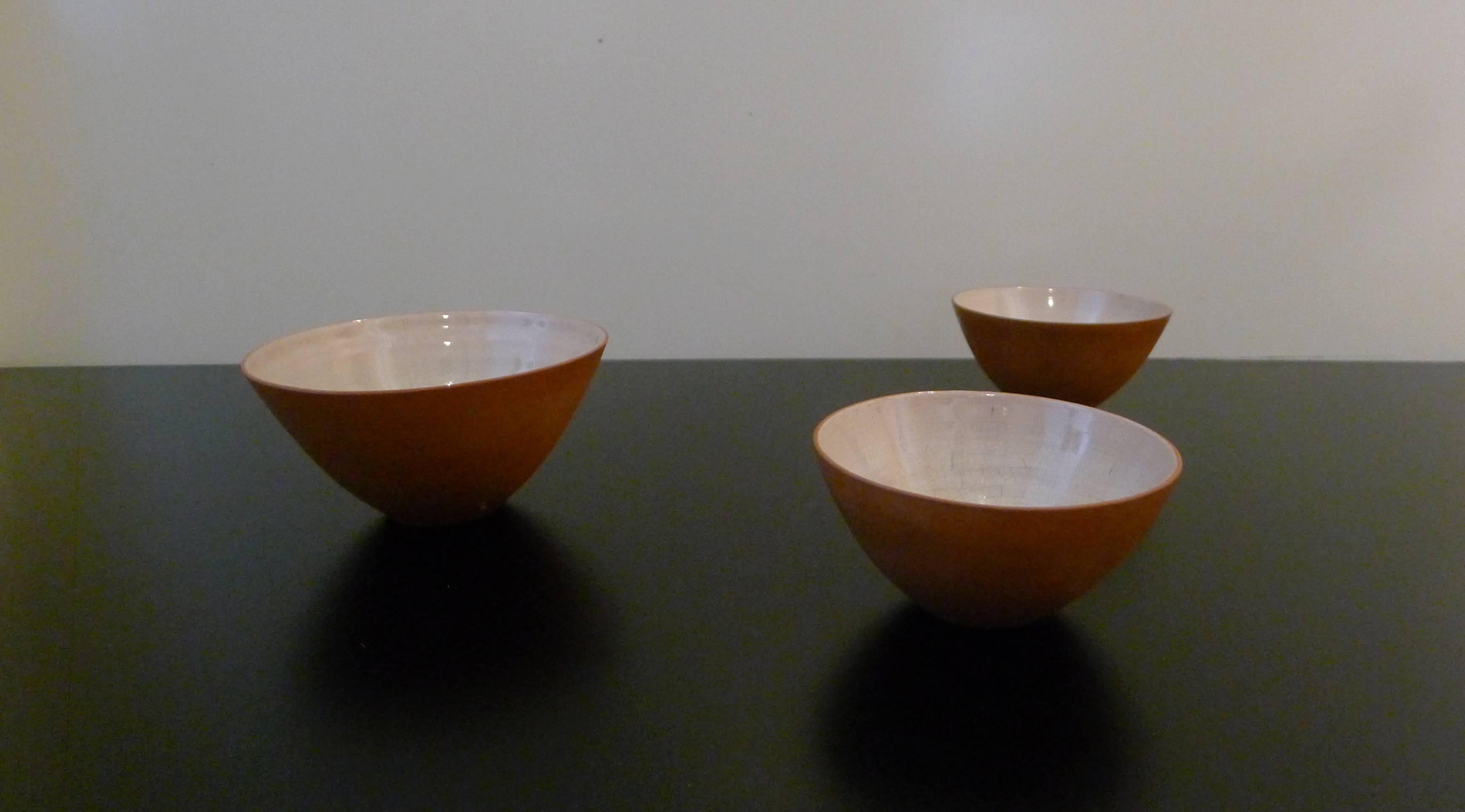 Mid-20th Century Lucie Rie Earthenware Vessels