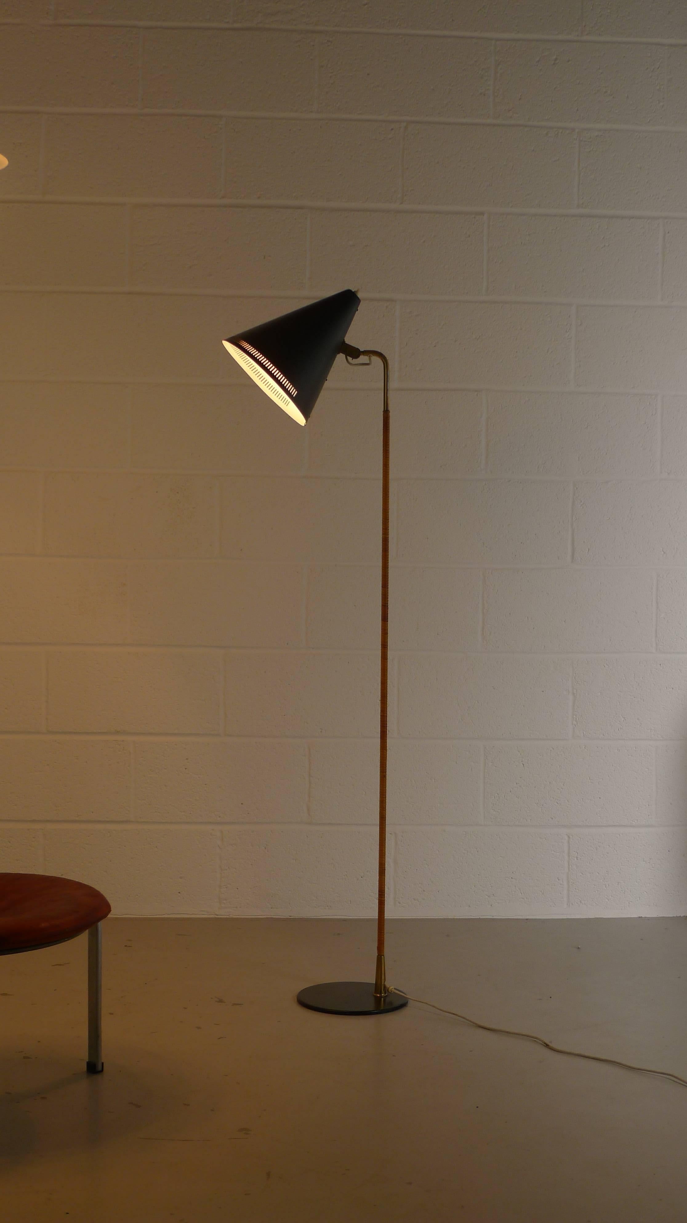Paavo Tynell Floor Lamp 1950s, Stamped 4