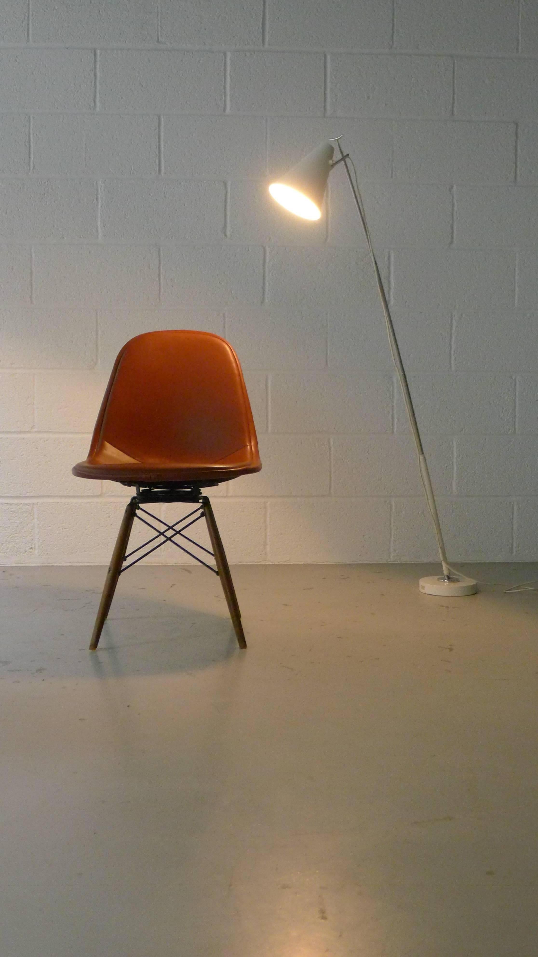 Charles and Ray Eames for Herman Miller, USA, circa 1950. Side chair model DKW-1 , Swivel base , correctly stamped 