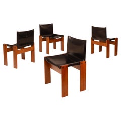 Set of Four Monk Chairs by Afra & Tobia Scarpa for Molteni, 1973