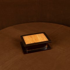 Italian Smoked Lucite and Natural Cork Jewelry Box, 1970