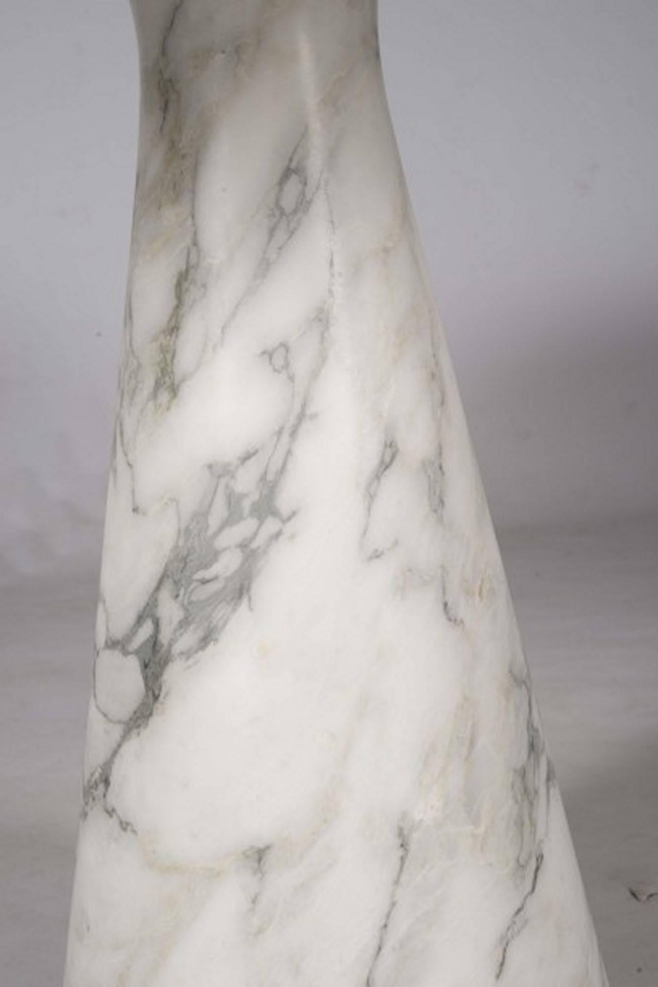 Mid-Century Modern Carrara Marble Dining Table by Angelo Mangiarotti