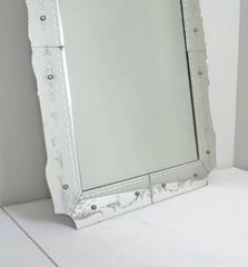 1940s Etched Venetian Mirror