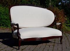 19th Century Sofa in the style of Napoleon Third Re-upholstered in Calico