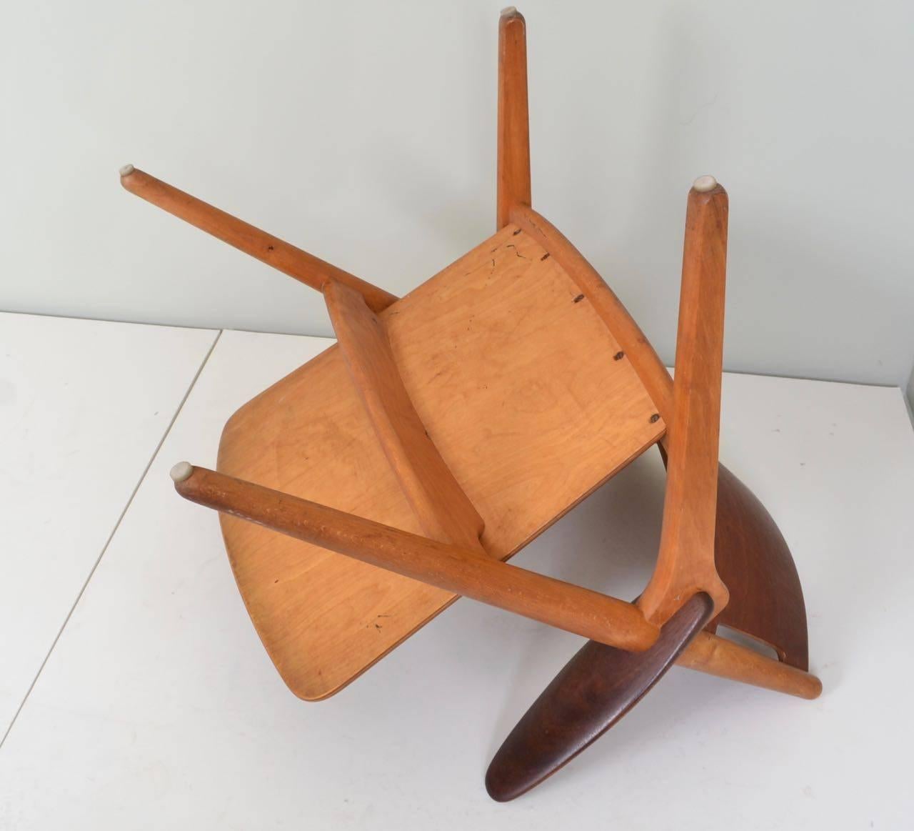 Hans Wegner Sawbuck Chair. Denmark, c.1951 In Good Condition For Sale In Wargrave, Berkshire