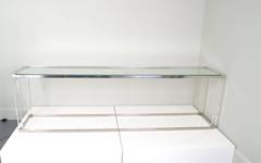 Overscale Perspex and Chrome Console, Italy, circa 1970