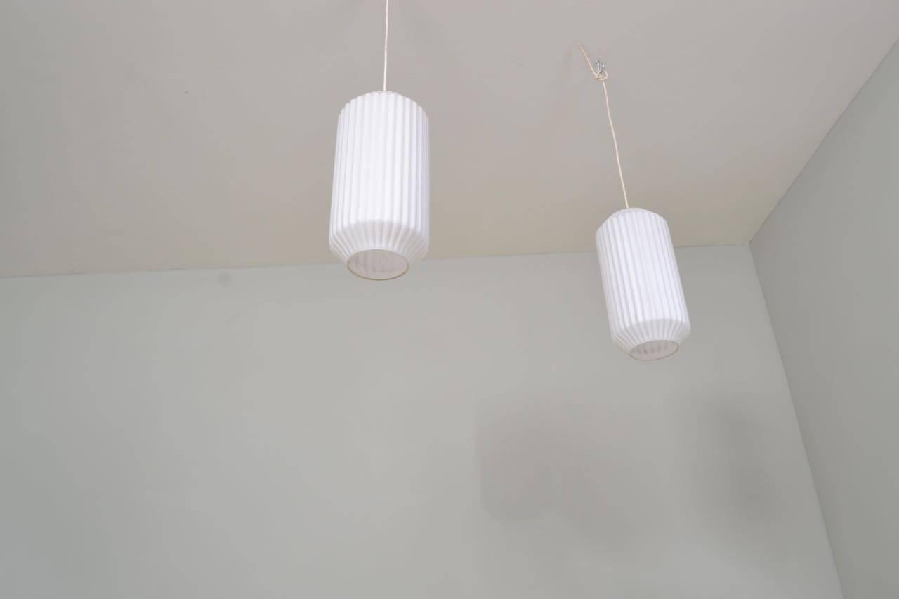 Mid-Century Modern Pair of Italian Pendant Lights