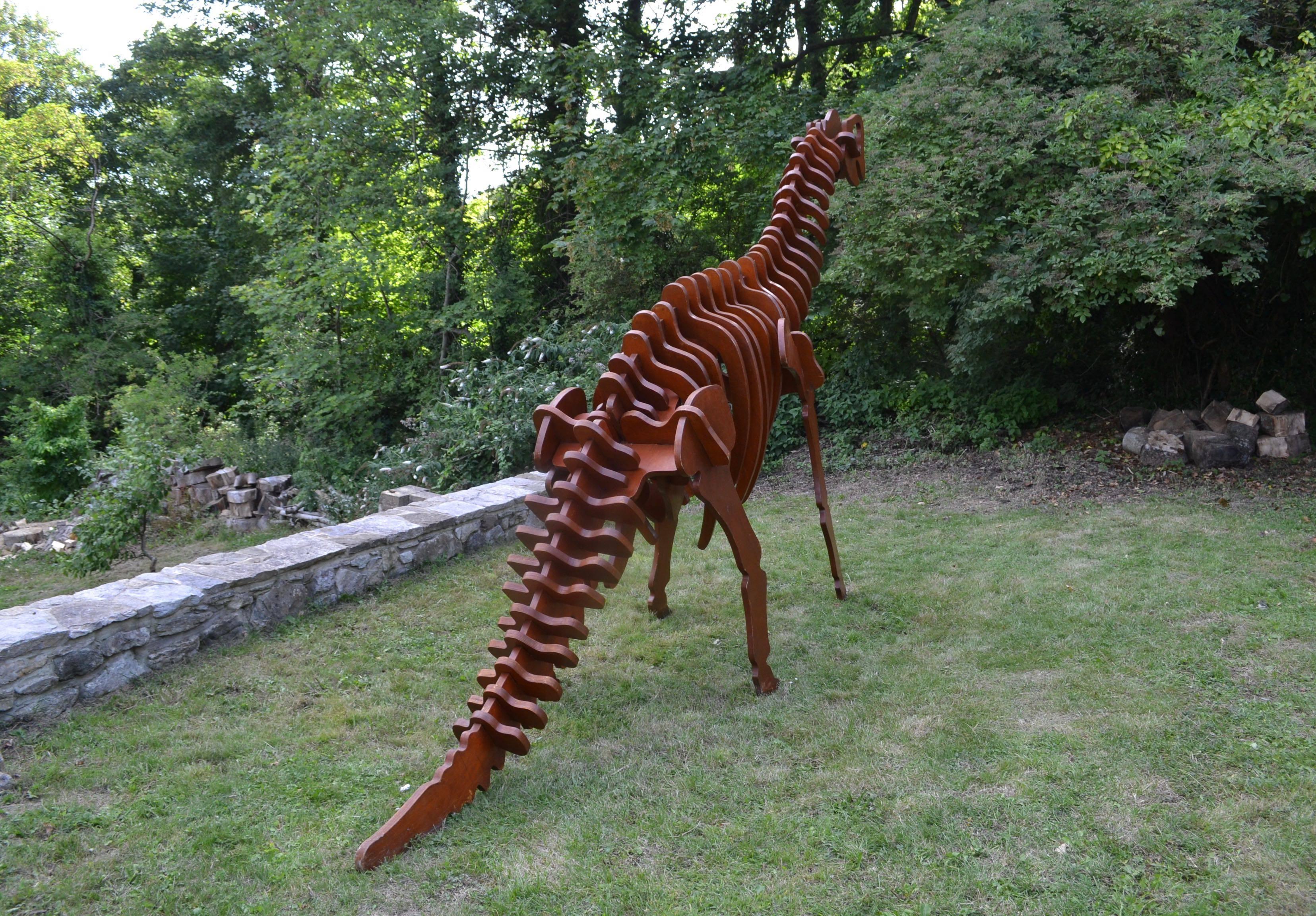plywood dinosaur